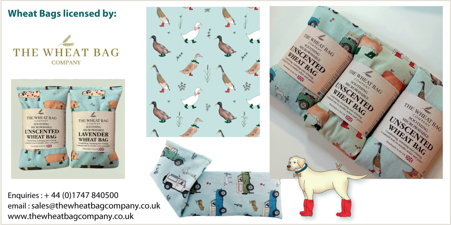 The Wheat Bag Company licensed range with Emma Lawrence Designs